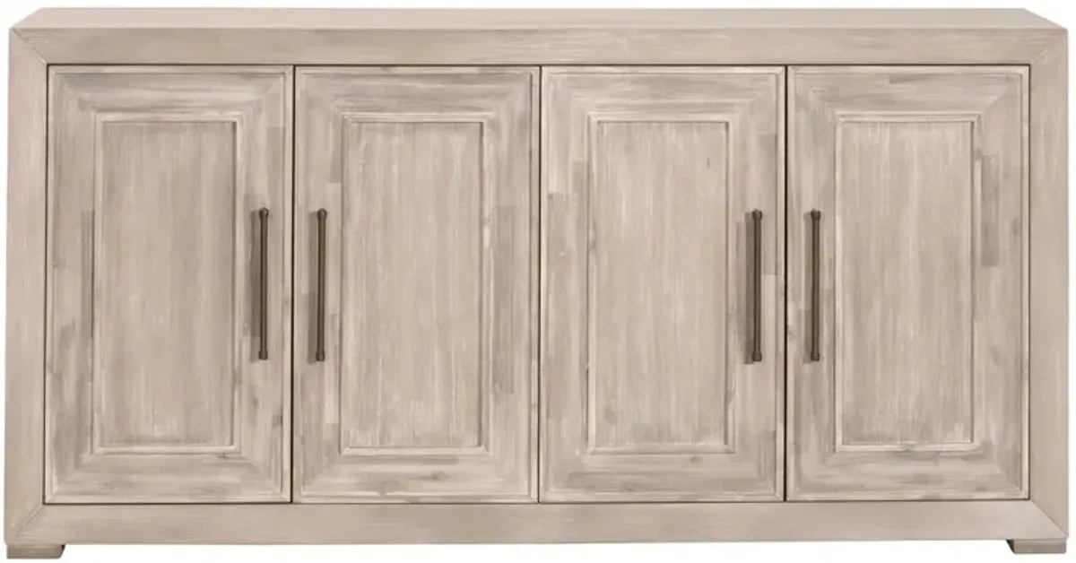 Louise Media Sideboard, Natural Gray Acacia