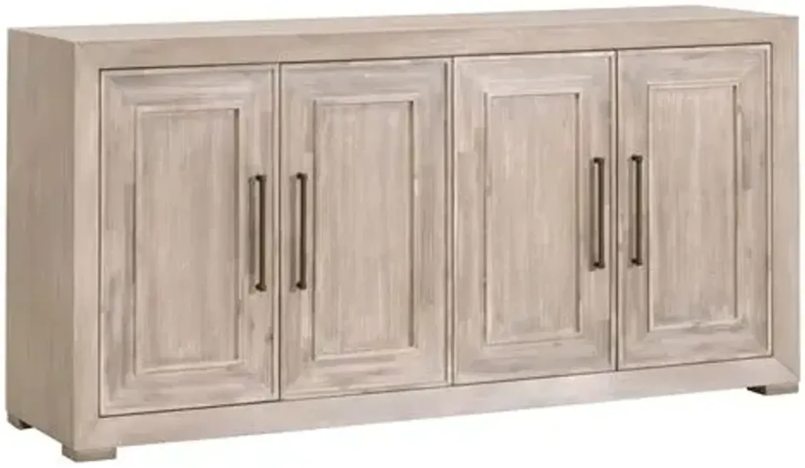 Louise Media Sideboard - Natural Gray Acacia