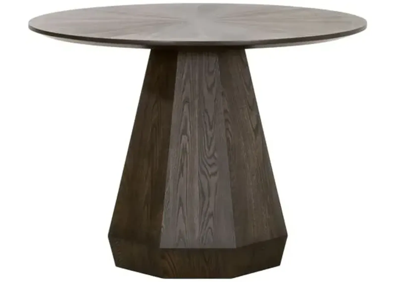 Gavin Round Dining Table - Burnished Brown Ash