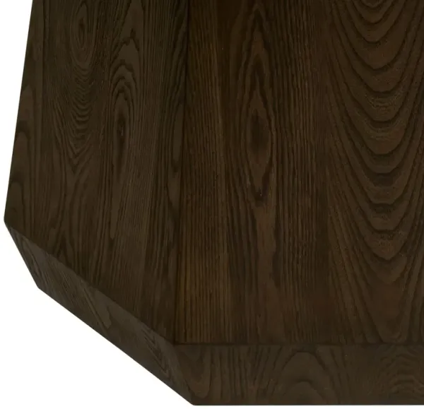 Gavin Round Dining Table, Burnished Brown Ash