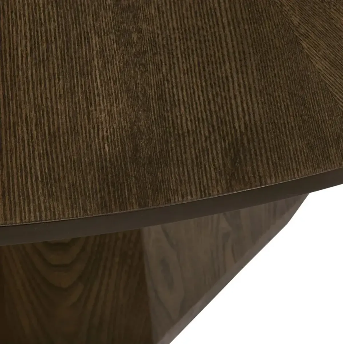 Gavin Round Dining Table, Burnished Brown Ash