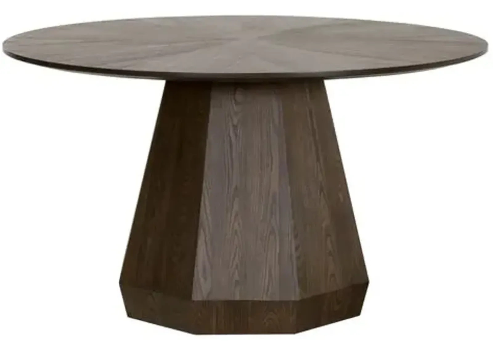 Gavin Round Dining Table - Burnished Brown Ash