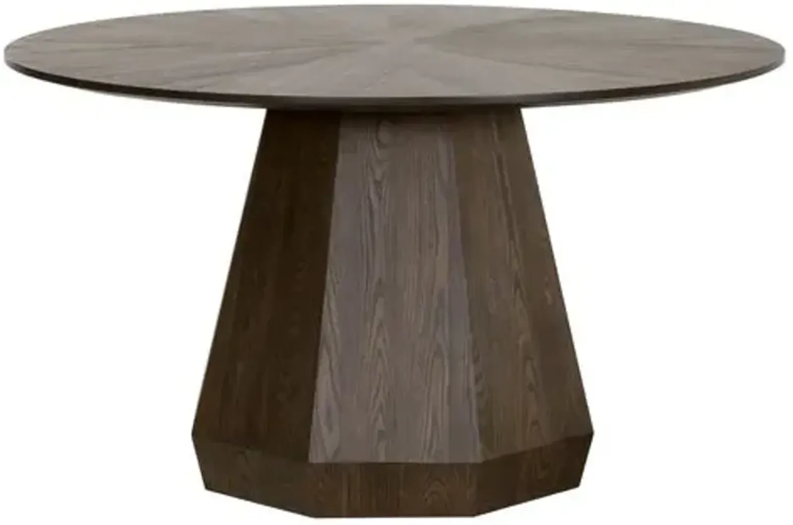 Gavin Round Dining Table - Burnished Brown Ash