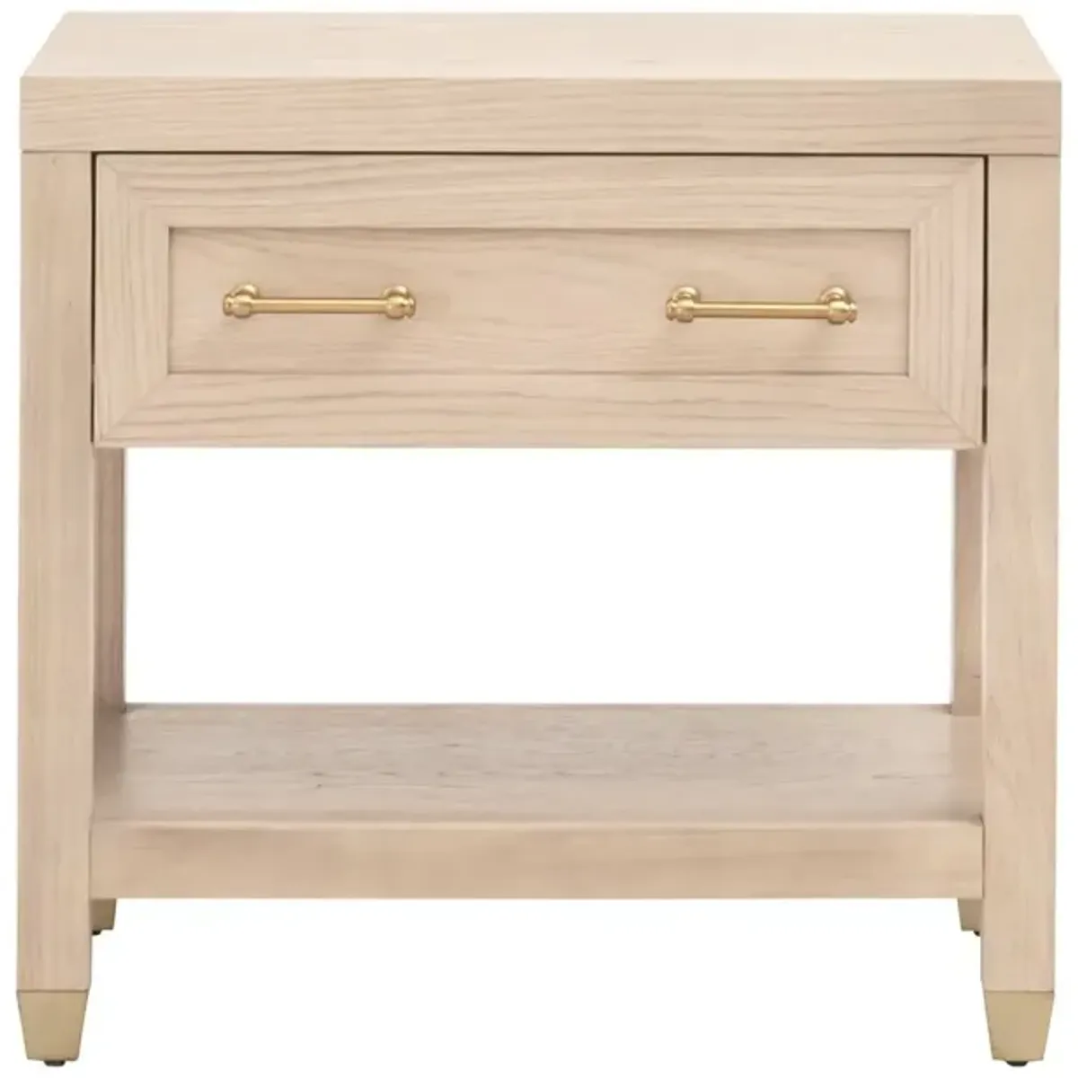 Lilou 1-Drawer Nightstand, Light Honey Oak