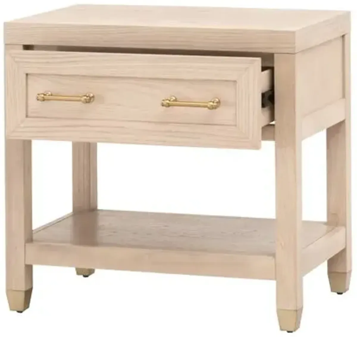 Lilou 1-Drawer Nightstand - Light Honey Oak