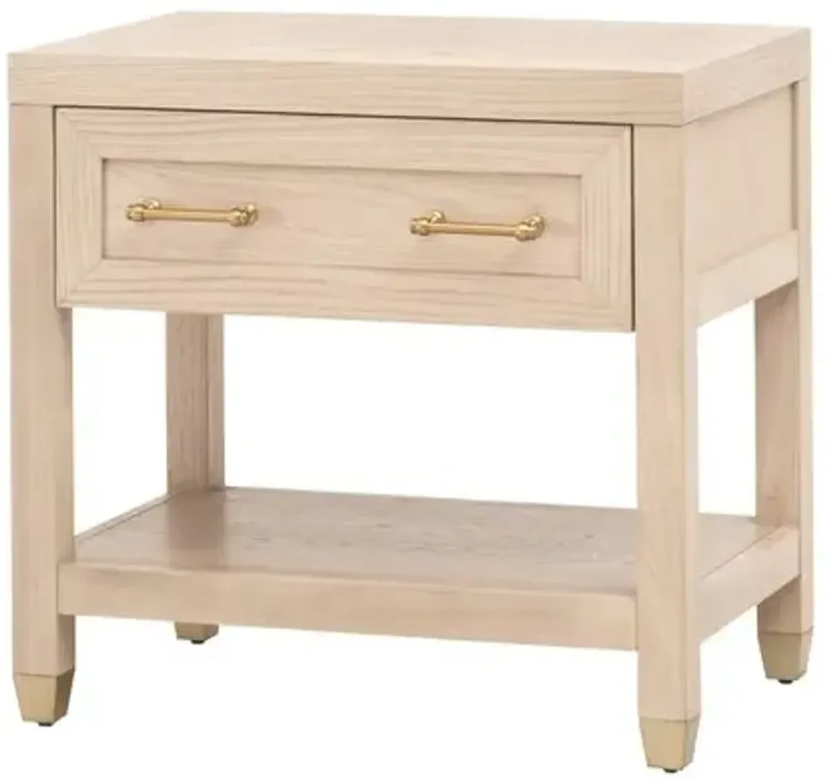 Lilou 1-Drawer Nightstand - Light Honey Oak