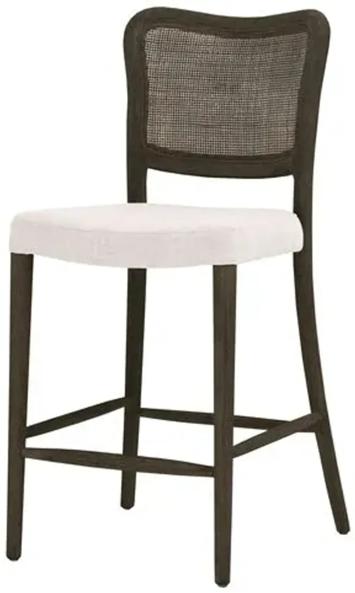 Sullivan Cane Counter Stool - Matte Brown/Bisque