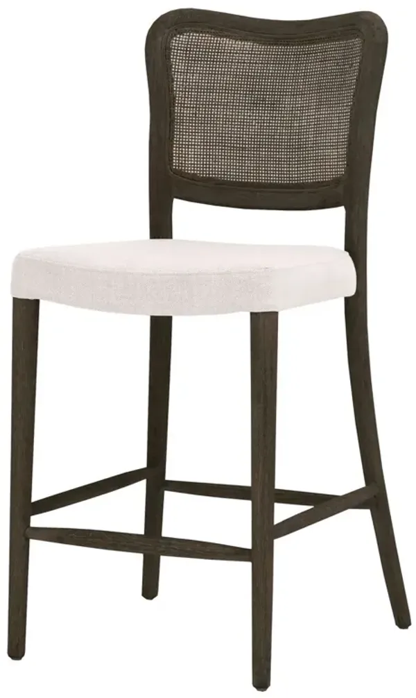 Sullivan Cane Counter Stool - Matte Brown/Bisque