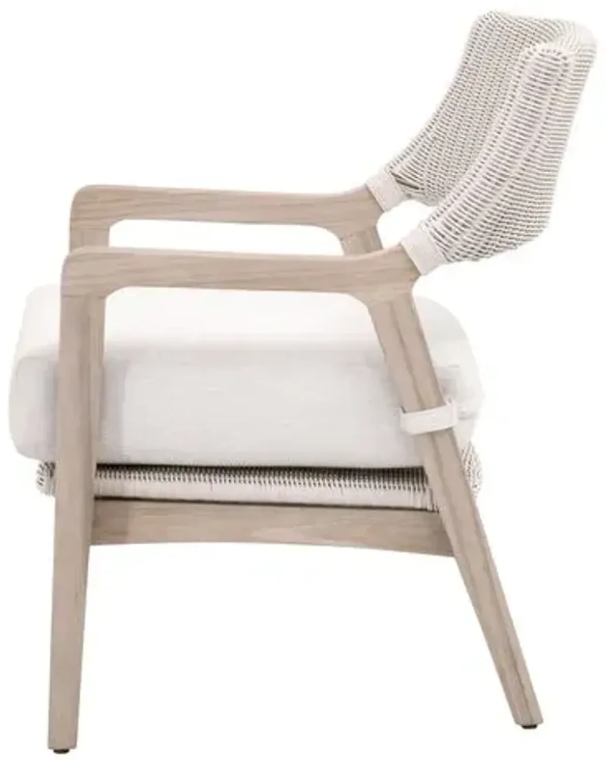 Olivier Outdoor Wicker Club Chair - Grey Teak/Performance White Speckle