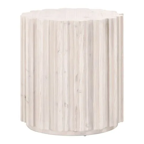 Jean End Table - White Wash Pine