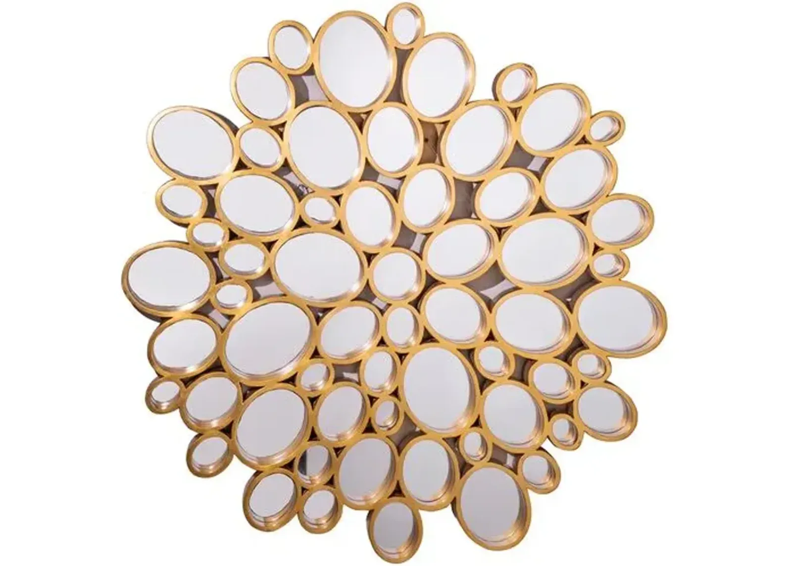 Lucia Wall Mirror - Antiqued Gold