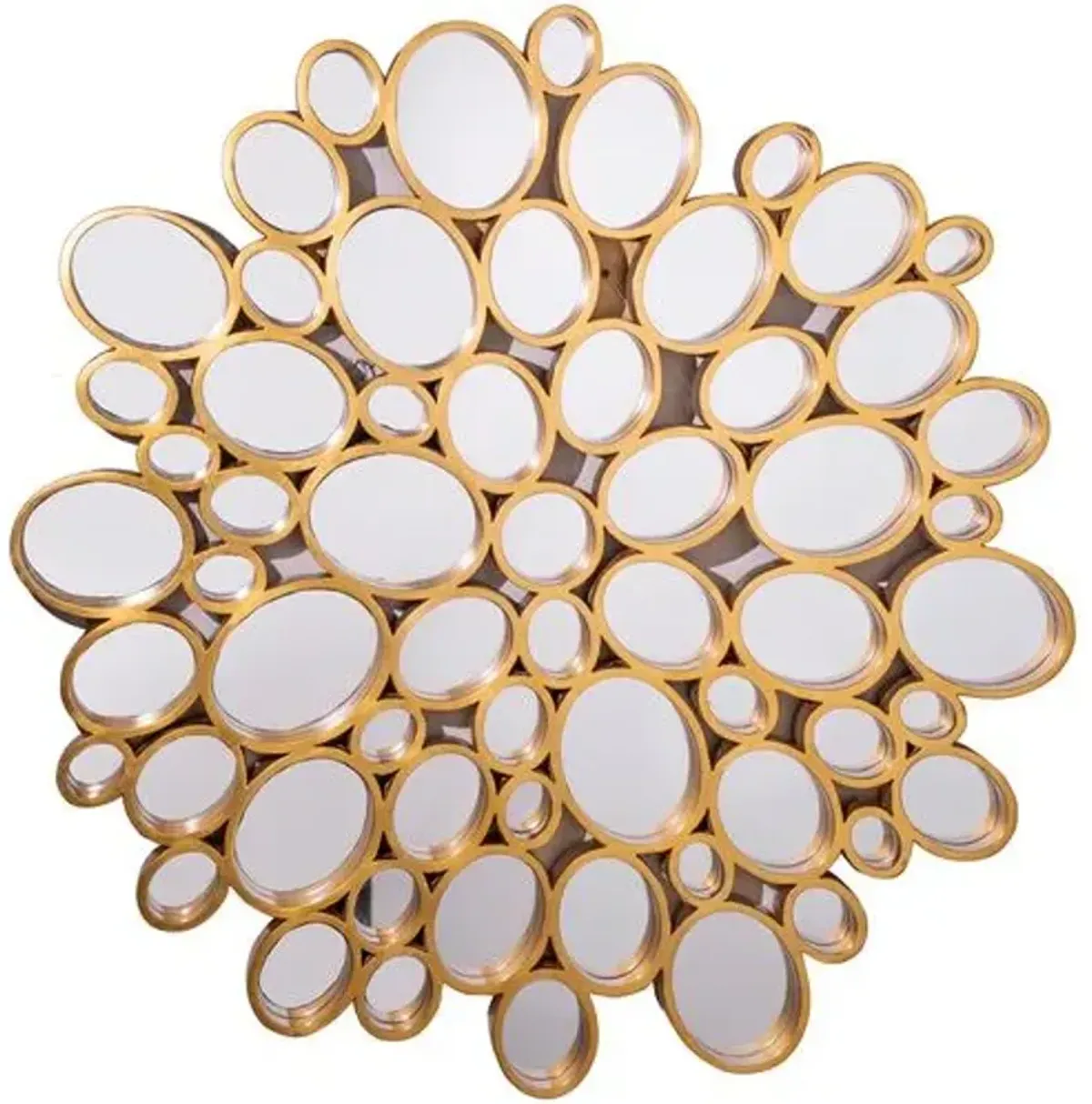 Lucia Wall Mirror - Antiqued Gold