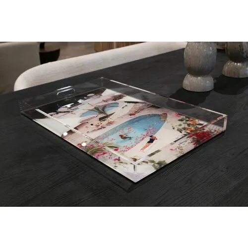 Slim Aarons - Las Brisas Hotel Acrylic Tray - Handcrafted - White