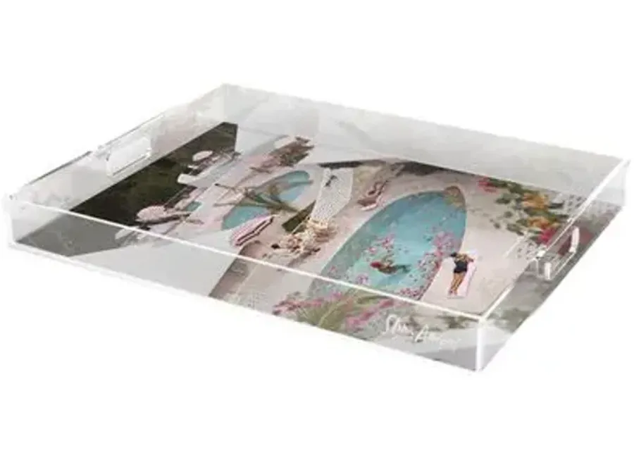 Slim Aarons - Las Brisas Hotel Acrylic Tray - Handcrafted - White