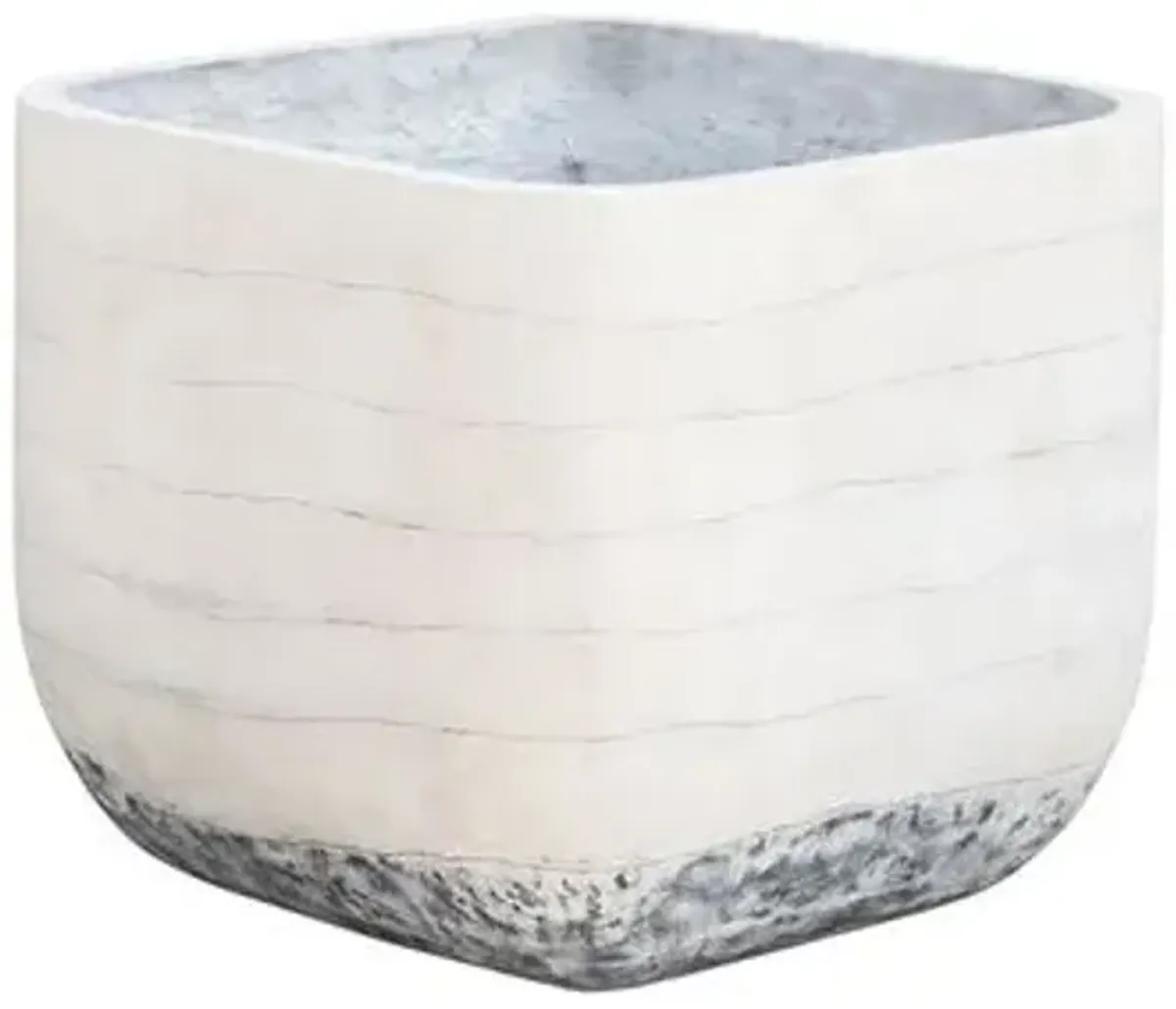 Ingall Square Planter - Grey Ombre - Gray - 17.75hx19.75lx19.75w