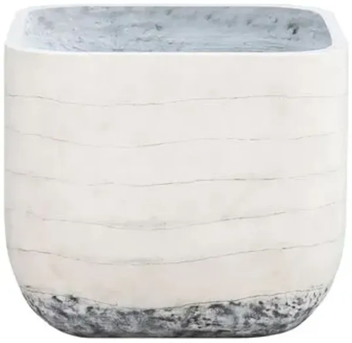 Ingall Square Planter - Grey Ombre - Gray - 17.75hx19.75lx19.75w