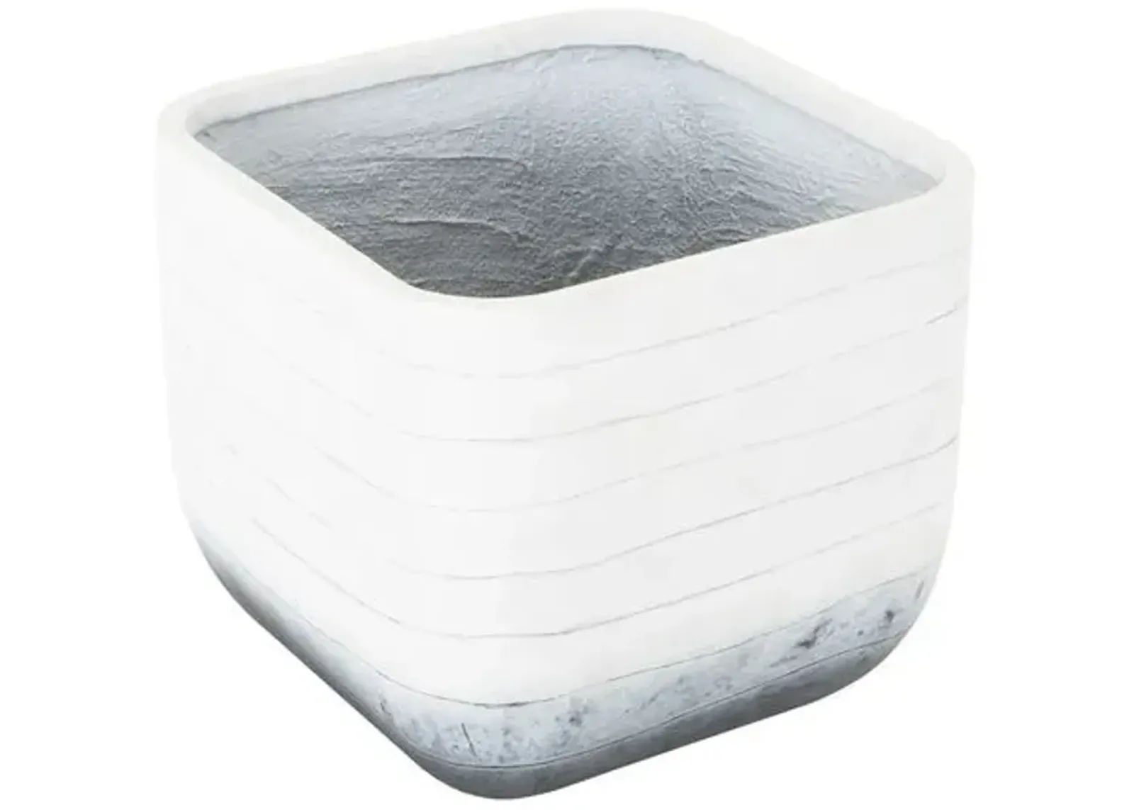 Ingall Square Planter - Grey Ombre - Gray - 17.75hx19.75lx19.75w