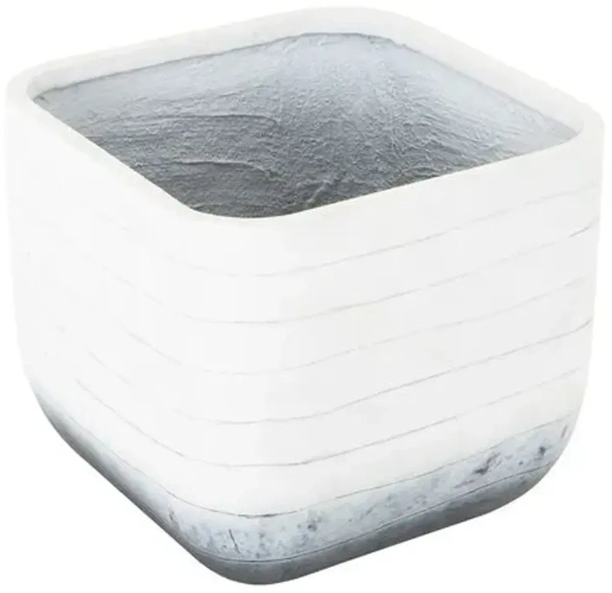 Ingall Square Planter - Grey Ombre - Gray - 17.75hx19.75lx19.75w