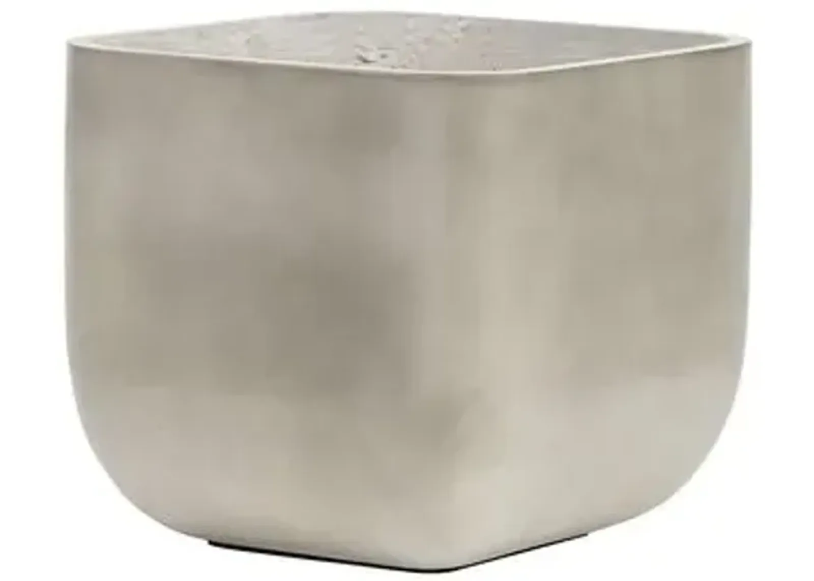 Ivan Square Planter - Grey Concrete - Gray - 17.75hx19.75lx19.75w