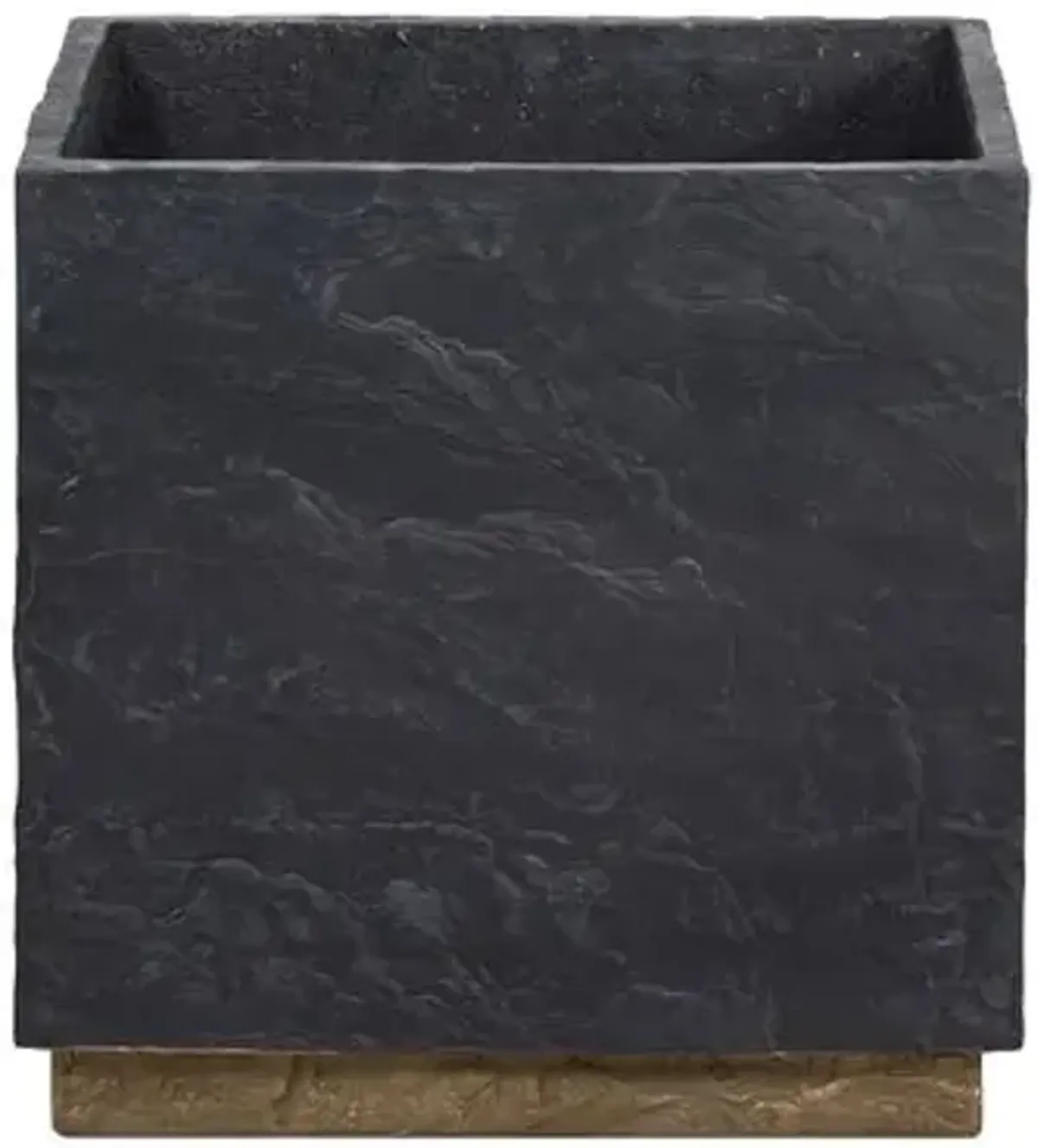 Ely Planter - Dark Slate - Black - 20hx20lx20w