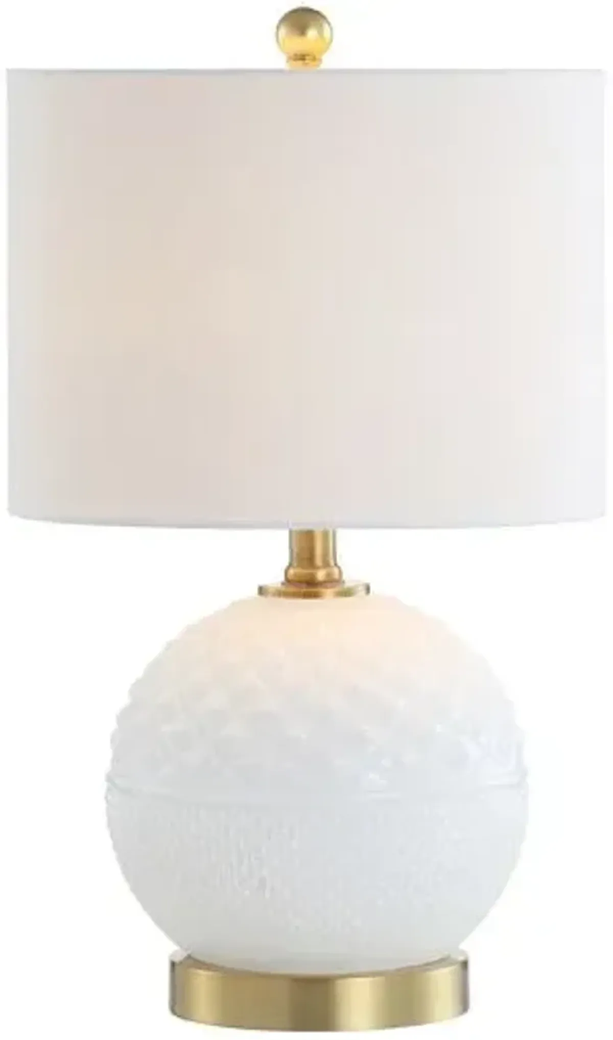 Ariel Glass Table Lamp - White/Gold