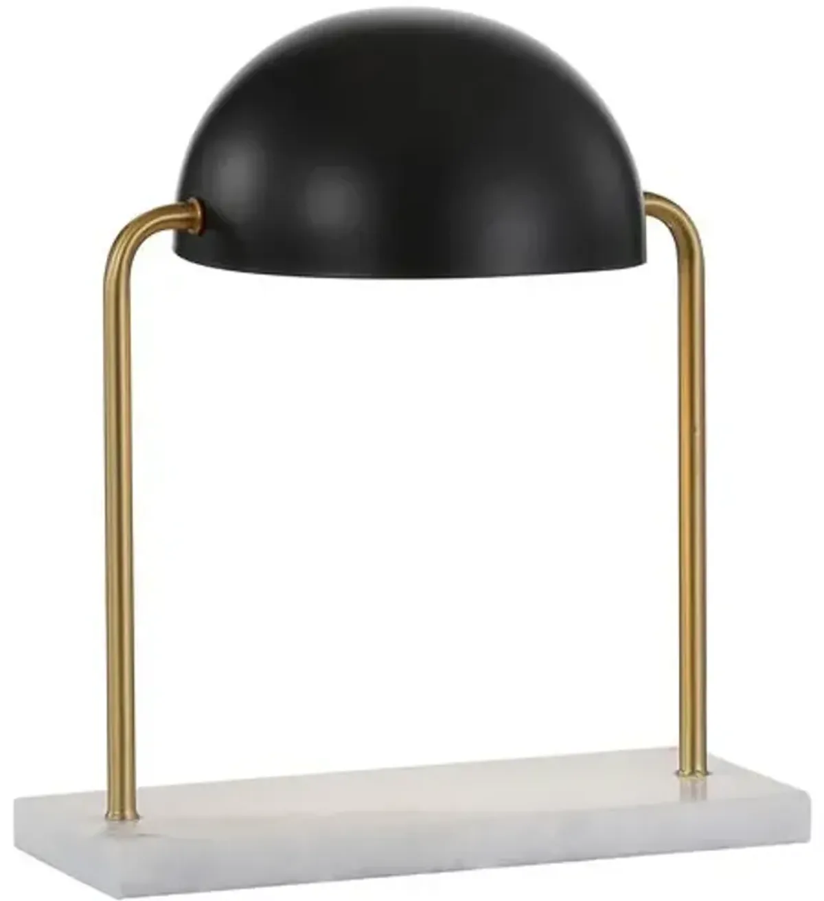 Harriett Dome Marble Table/Desk Lamp - Black/Gold