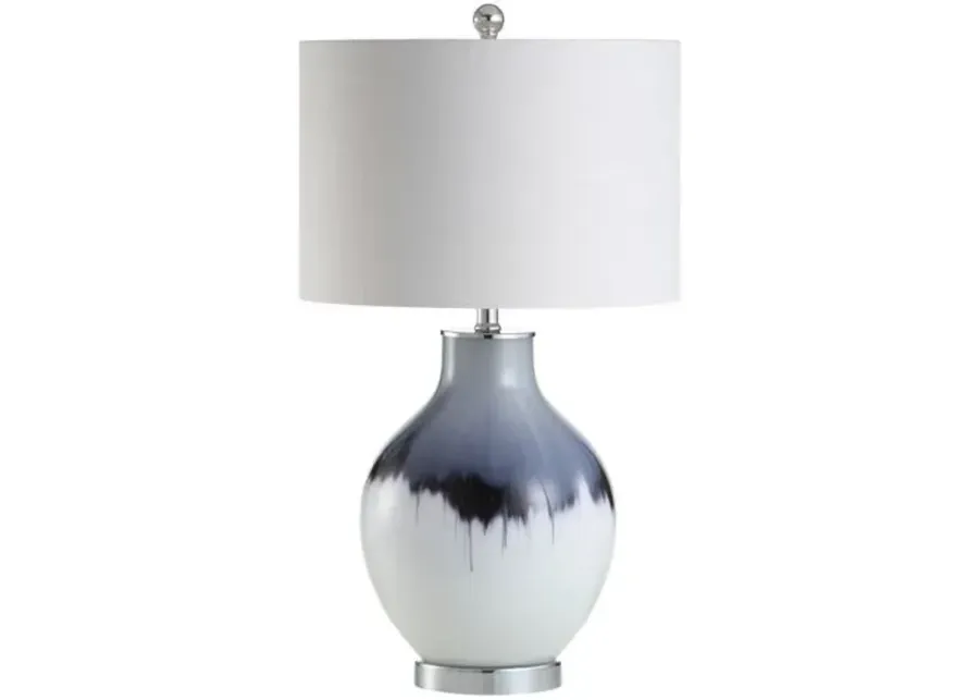 Vale Table Lamp - Blue/White