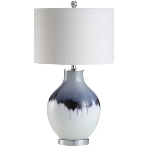 Vale Table Lamp - Blue/White