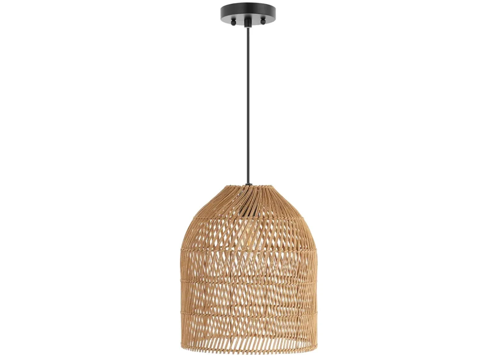 Embry Rattan Pendant - Brown