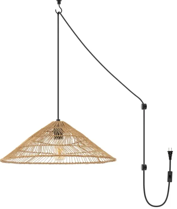 Monty Woven Rattan Pendant