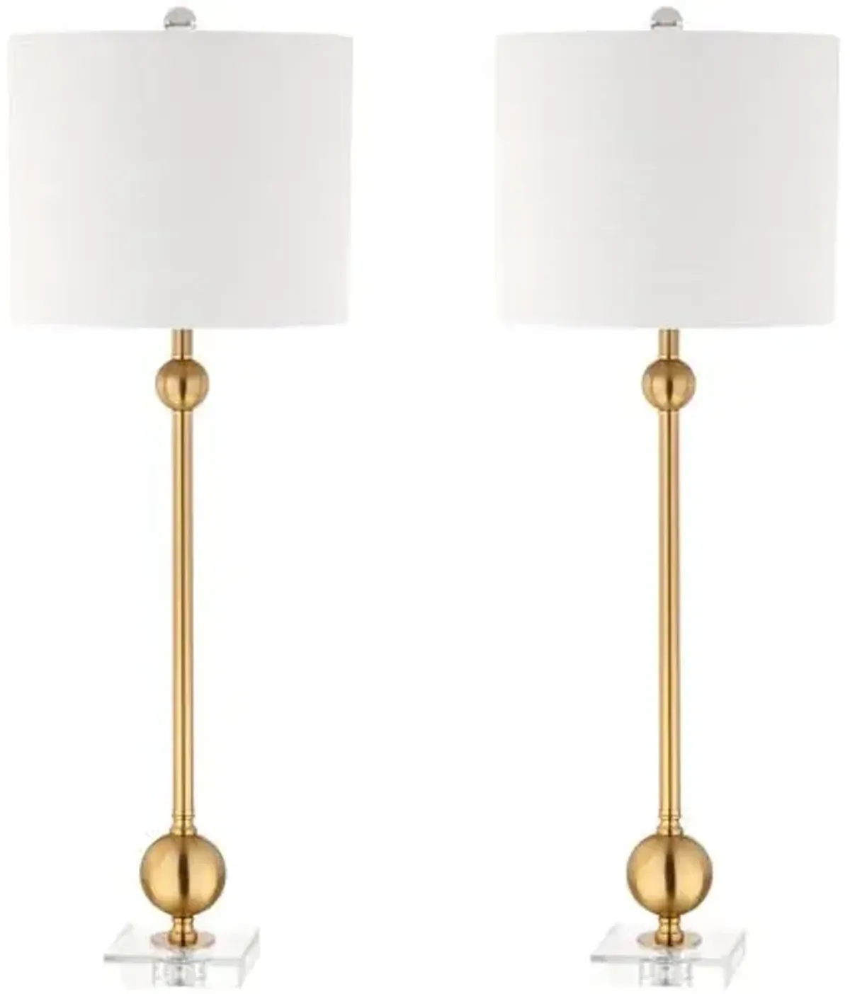 Set of 2 Verity Table Lamps - Brass - Gold