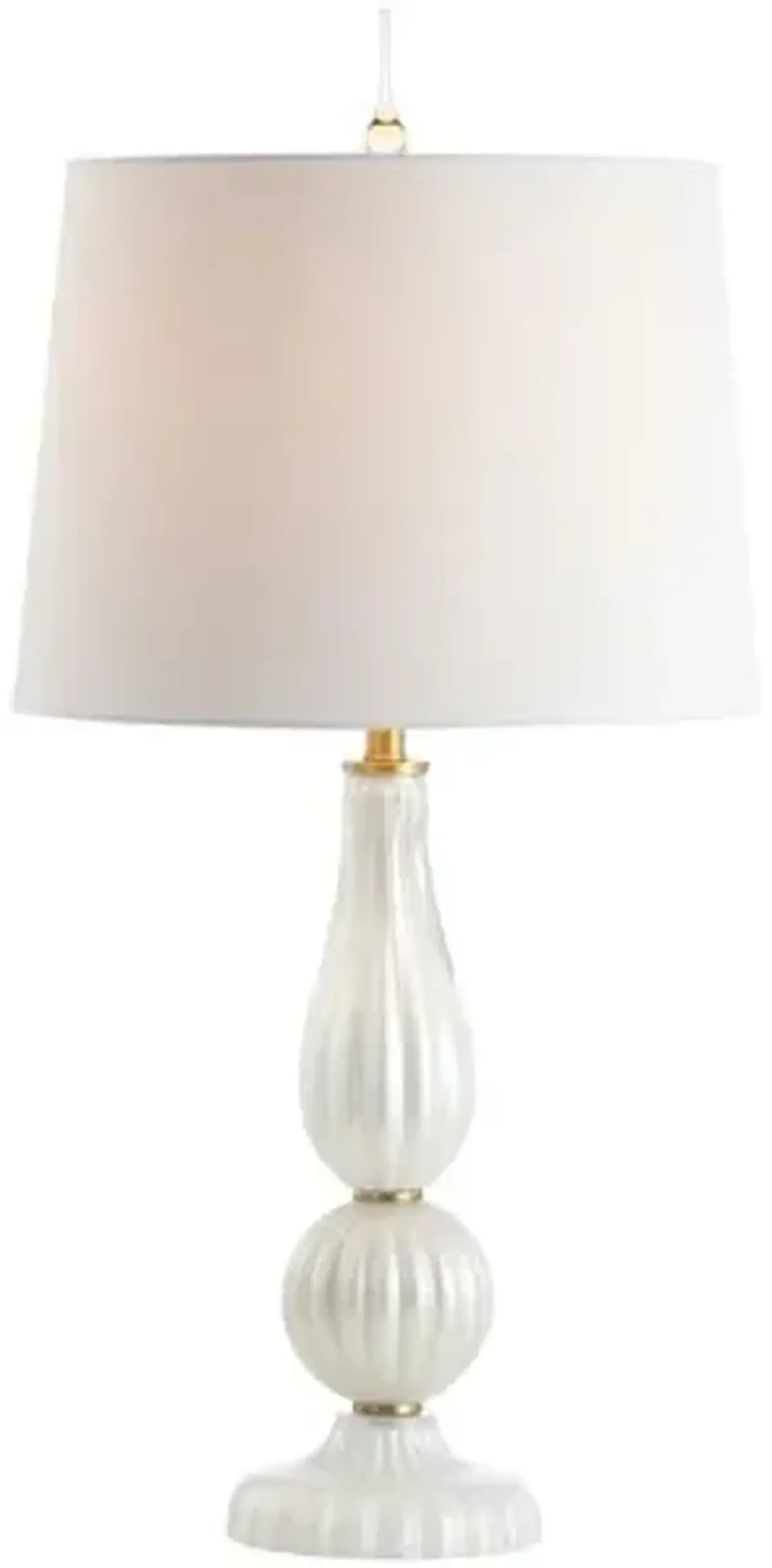 Ryland Glass Table Lamp - White