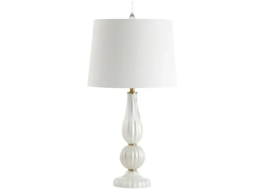 Ryland Glass Table Lamp - White