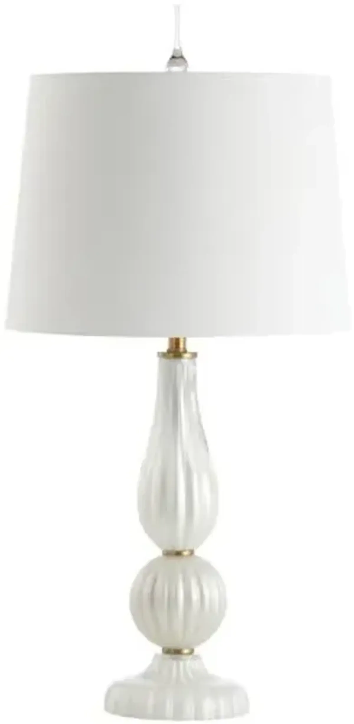 Ryland Glass Table Lamp - White