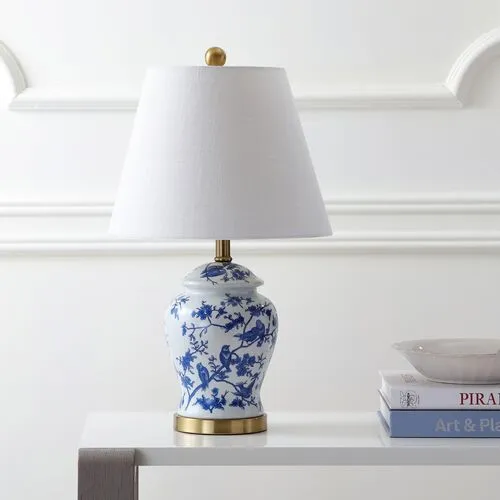 Winston Chinoiserie Table Lamp - Blue