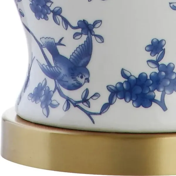 Winston Chinoiserie Table Lamp - Blue