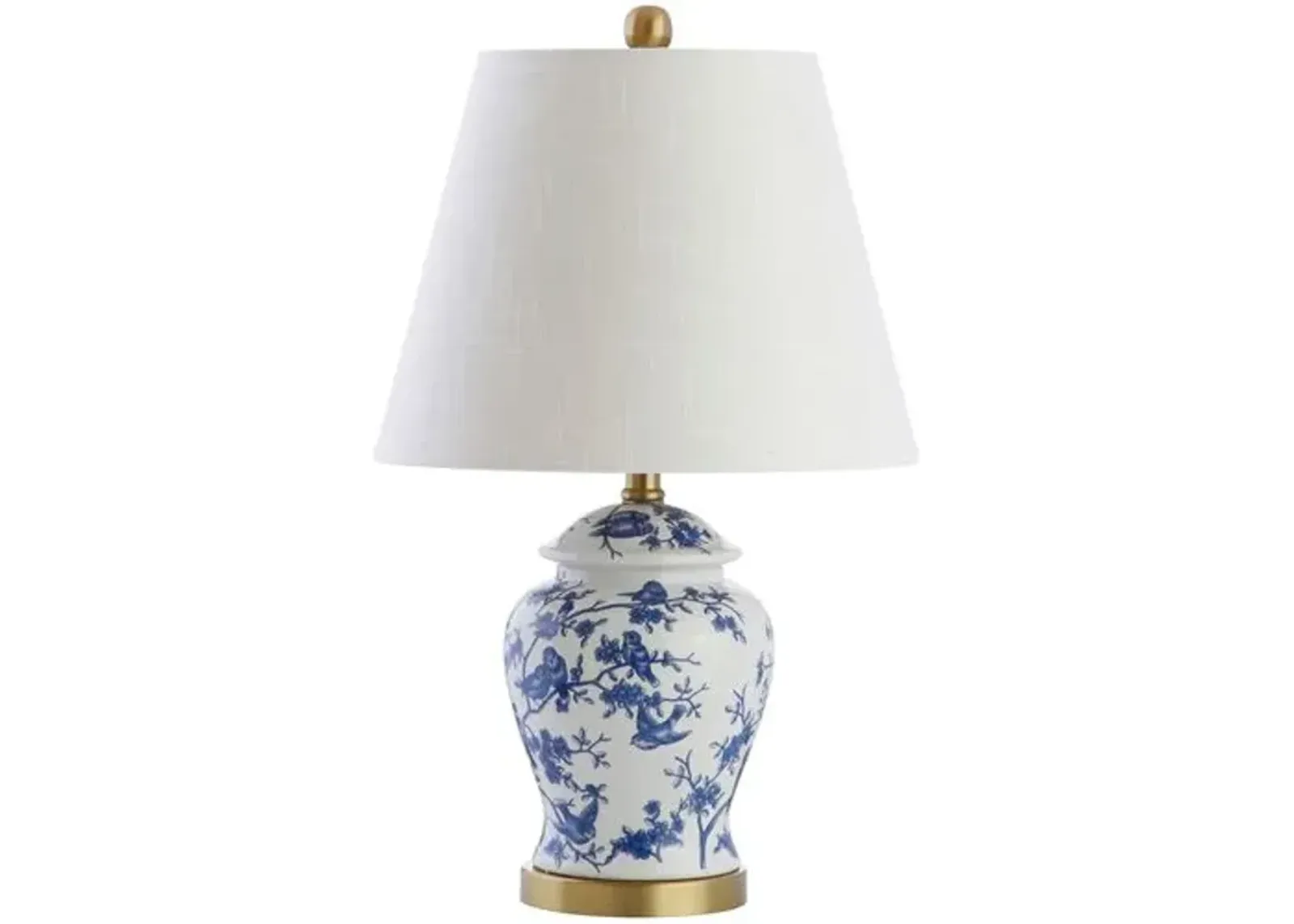 Winston Chinoiserie Table Lamp - Blue