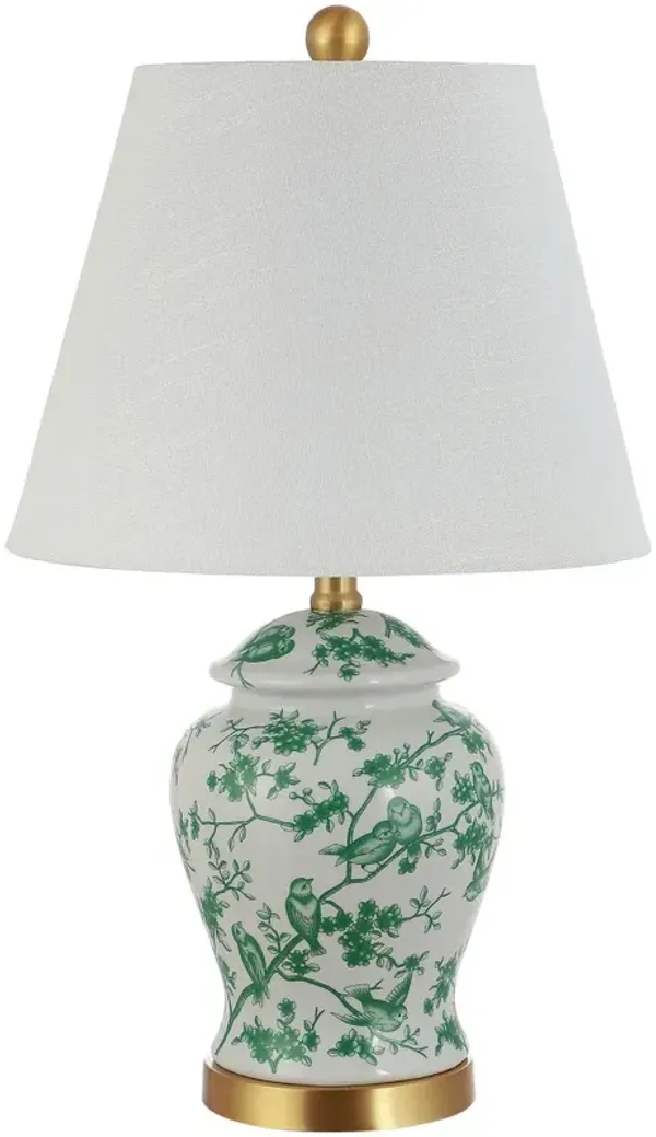 Winston Chinoiserie Table Lamp - Green