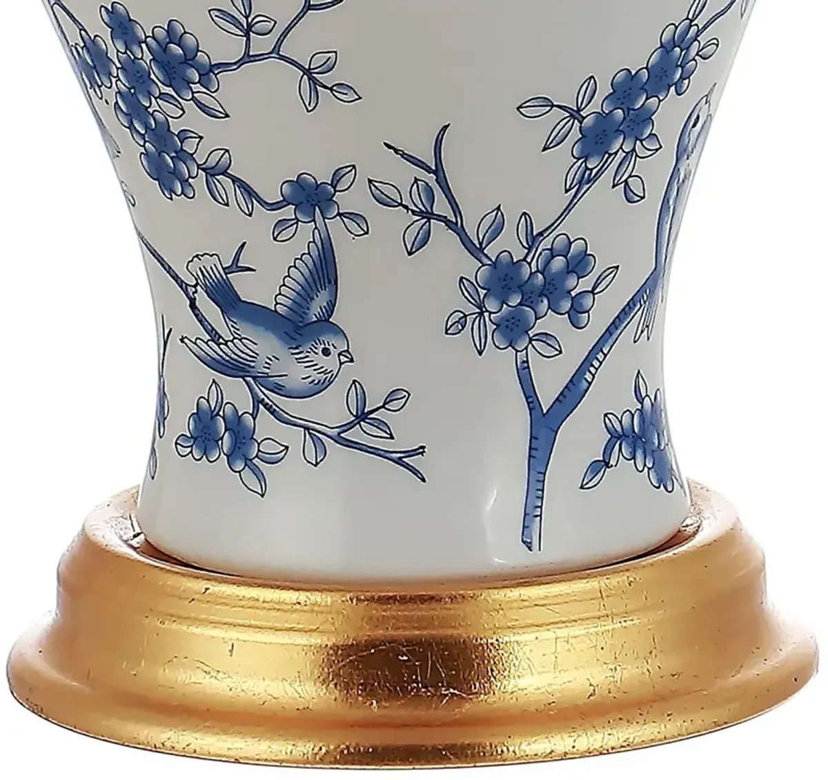Gia Floral Table Lamp - Blue