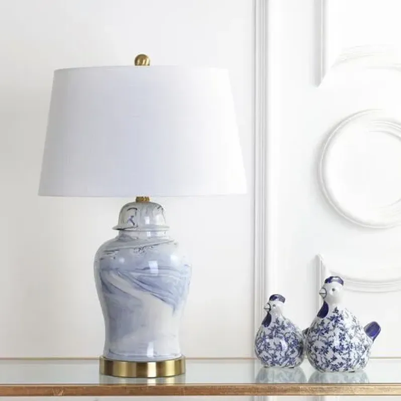 Lucinda Table Lamp - Blue/White