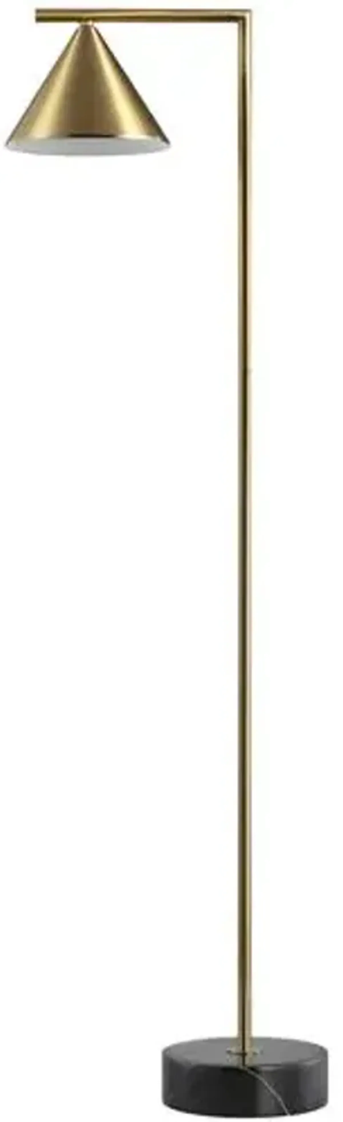 Viktor Marble Floor Lamp - Brass Gold/Black