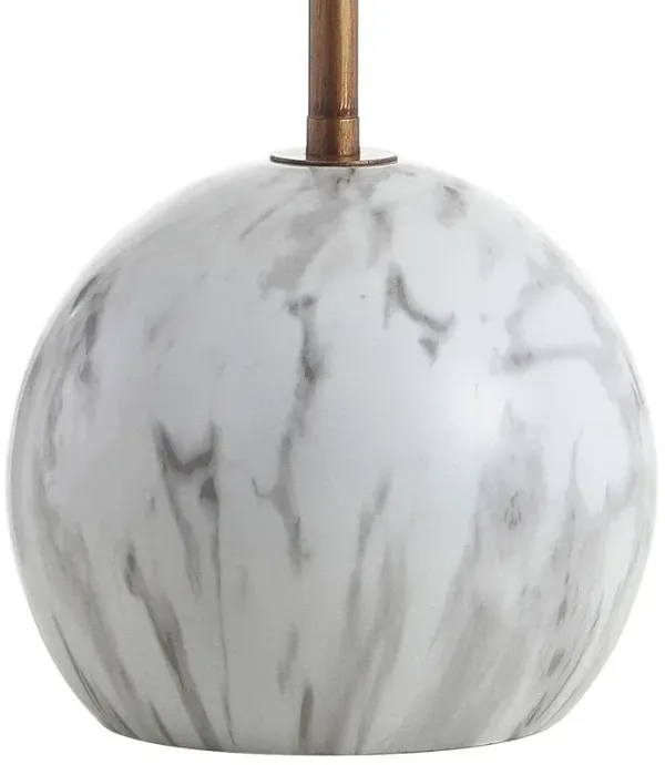 Boden Minimalist Table Lamp - Gold/White