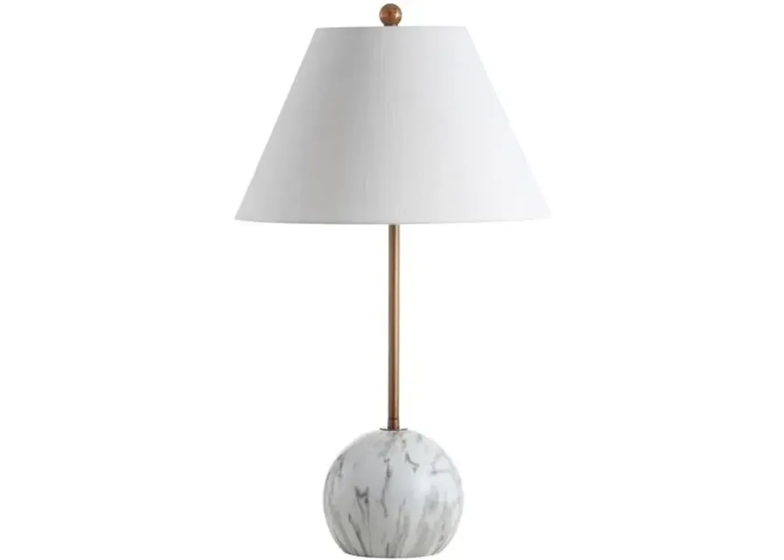 Boden Minimalist Table Lamp - Gold/White