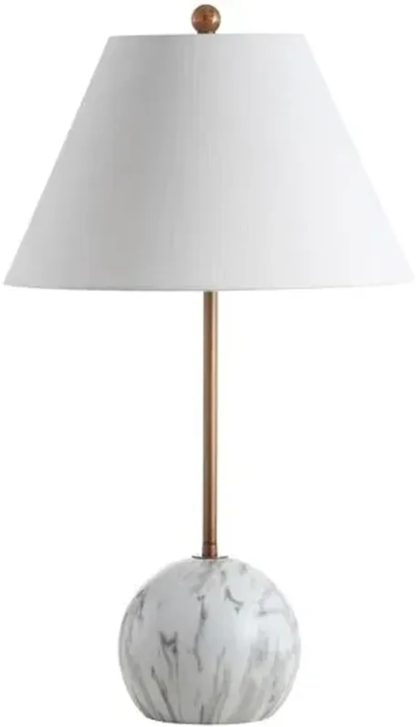 Boden Minimalist Table Lamp - Gold/White