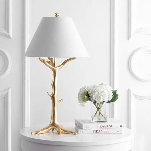 Willow Table Lamp - Gold leaf