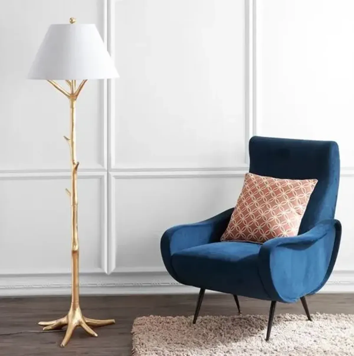 Willow Floor Lamp - Gold Leaf