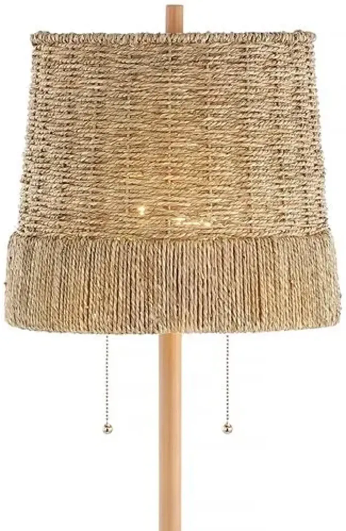 Lorelai Rattan Floor Lamp - Brown