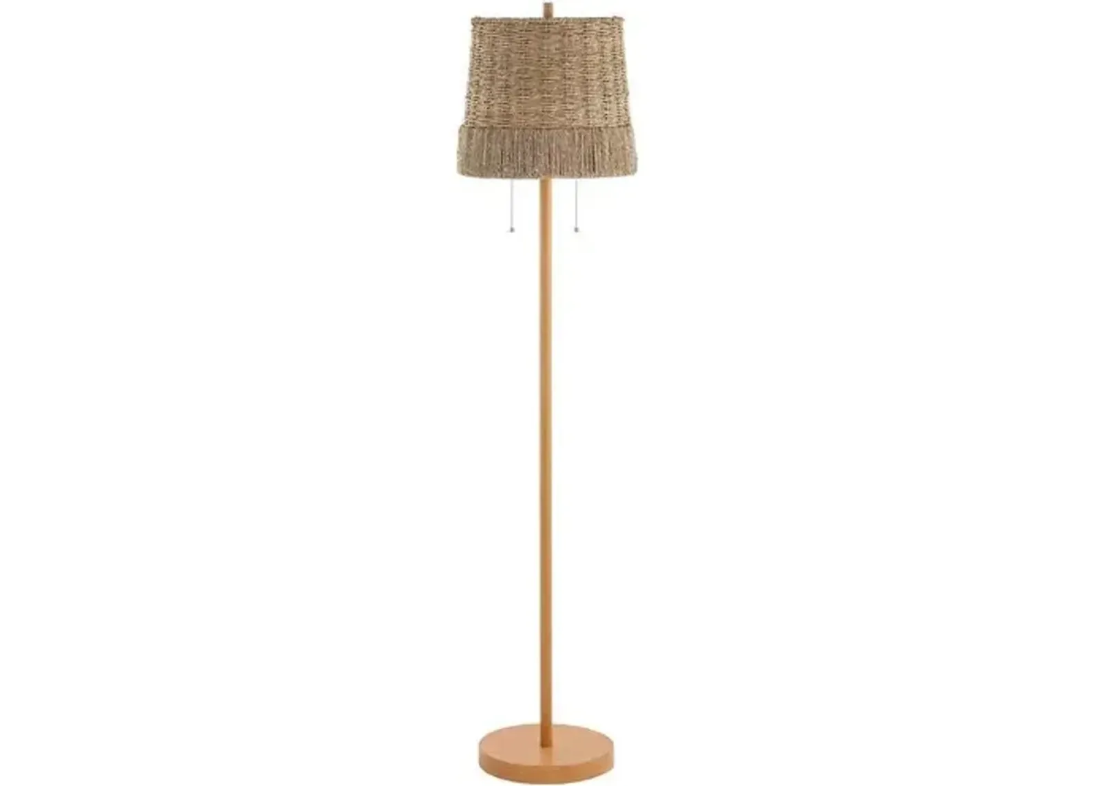 Lorelai Rattan Floor Lamp - Brown