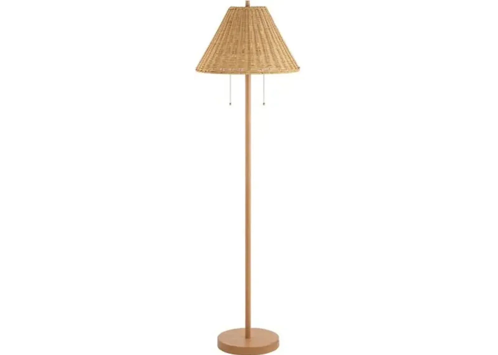 Jayson Rattan Floor Lamp - Brown