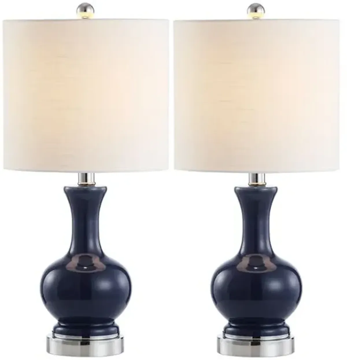 Set of 2 Saskia Table Lamps - Blue